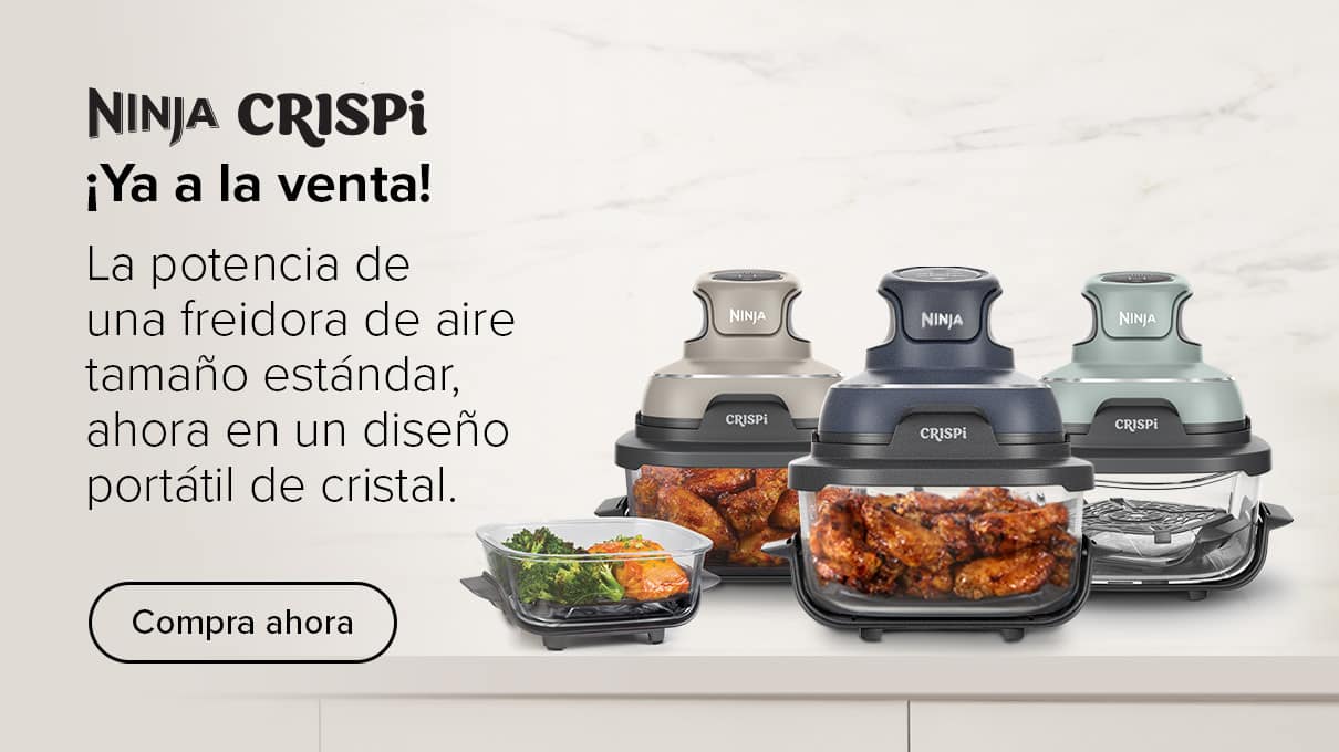 Freidoras de aire Ninja CRISPi: diseño compacto y portátil con recipientes de cristal